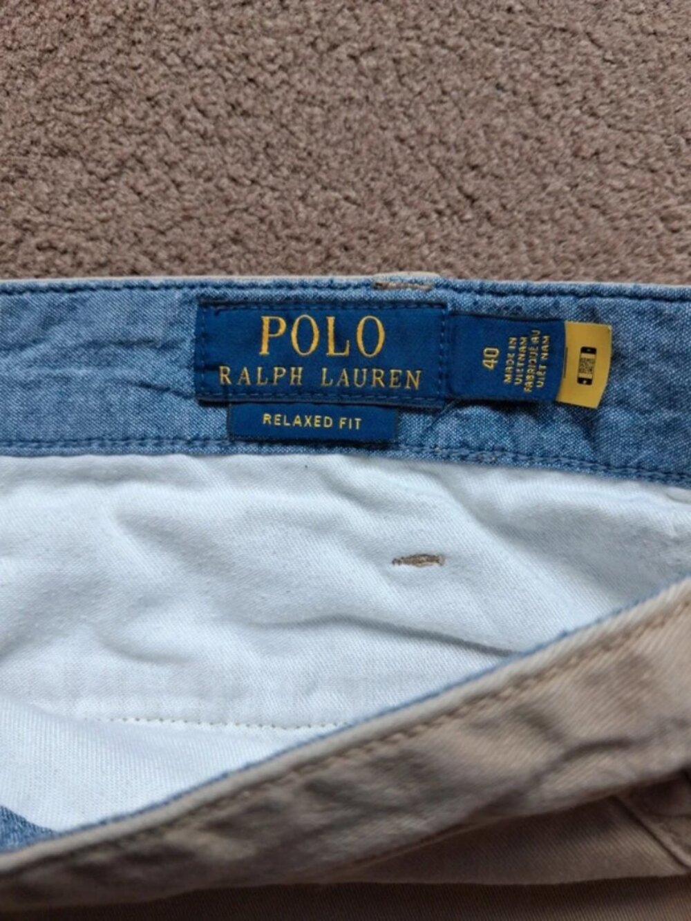 Polo Ralph Lauren Men's Beige Chino Shorts 40W - Picture 4 of 5
